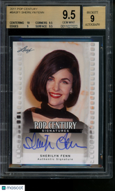 2011 Pop Century Signatures Autograph Sherilyn Fenn Auto #BASF1 BGS 9.5
